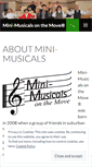 Mobile Screenshot of minimusicalsonthemove.com